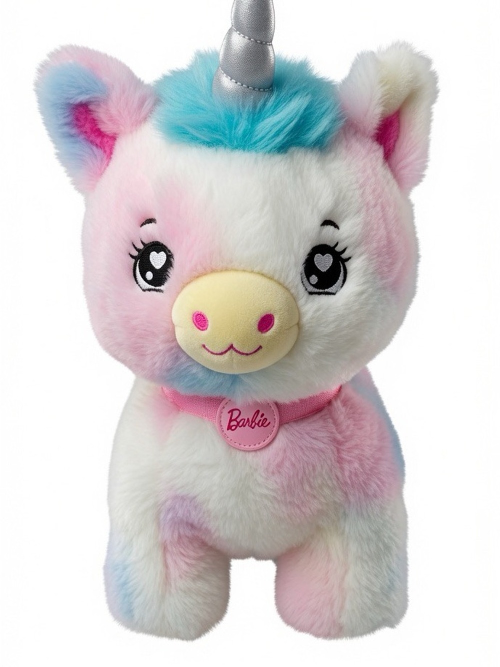Barbie Pastel Rainbow Unicorn Plush - Pink, Blue, Yellow